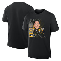 NHL Black Sidney Crosby Pittsburgh Penguins Fanatics Caricature Player T-Shirt