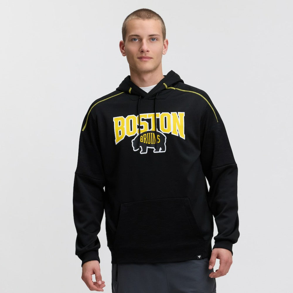 NHL Black Boston Bruins Fanatics 2026 NHL Stadium Series Defender Pullover Hoodie