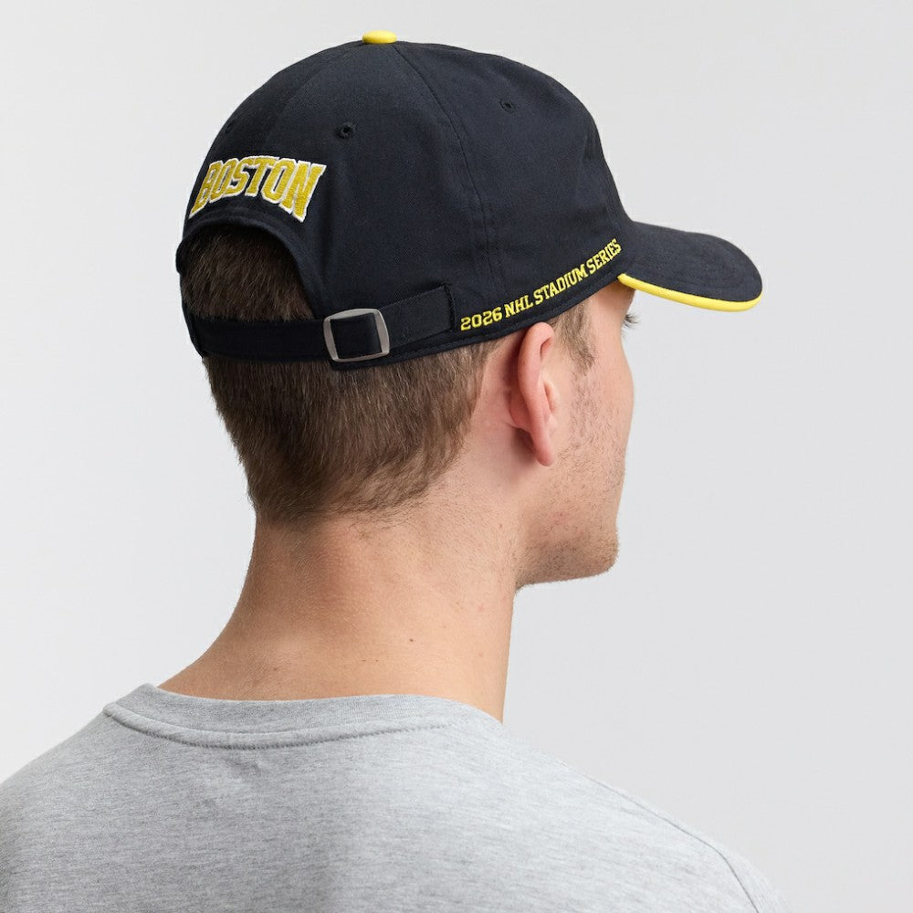 NHL Black Boston Bruins Fanatics 2026 NHL Stadium Series Authentic Pro Adjustable Hat