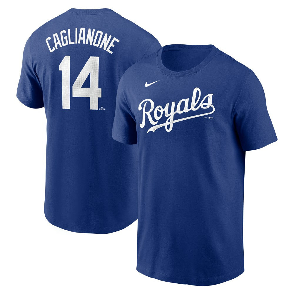 MLB Jac Caglianone Kansas City Royals Nike Fuse Name & Number T-Shirt