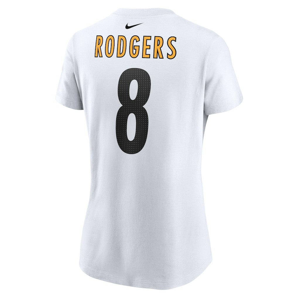 Aaron Rodgers  Women's Name & Number T-Shirt - Pittsburgh Steelers