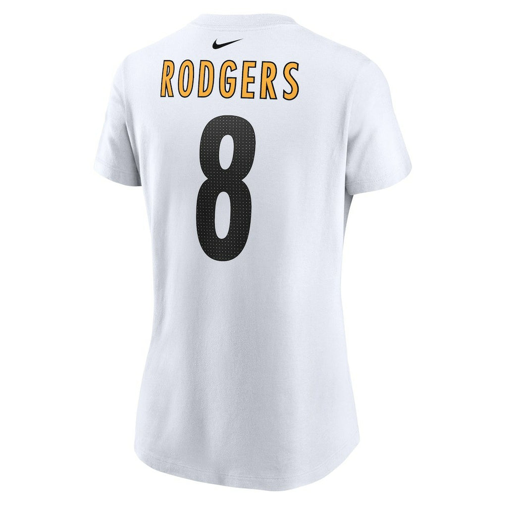 Aaron Rodgers  Women's Name & Number T-Shirt - Pittsburgh Steelers
