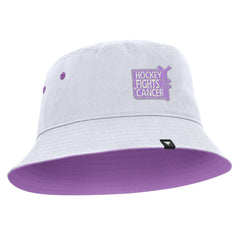 NHL White Boston Bruins Fanatics Hockey Fights Cancer Bucket Hat