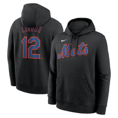 MLB Francisco Lindor New York Mets Nike Player Name & Number Club Pullover Hoodie