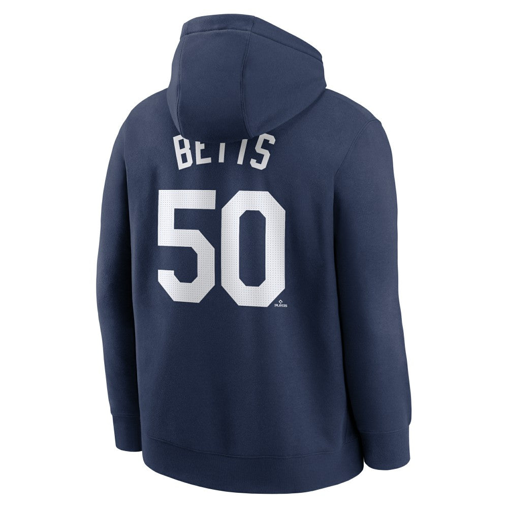 MLB Mookie Betts Los Angeles Dodgers Nike Player Name & Number Club Pullover Hoodie