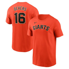 MLB Rafael Devers San Francisco Giants Nike Name & Number T-Shirt