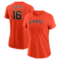 MLB Rafael Devers San Francisco Giants Nike Women's Name & Number T-Shirt