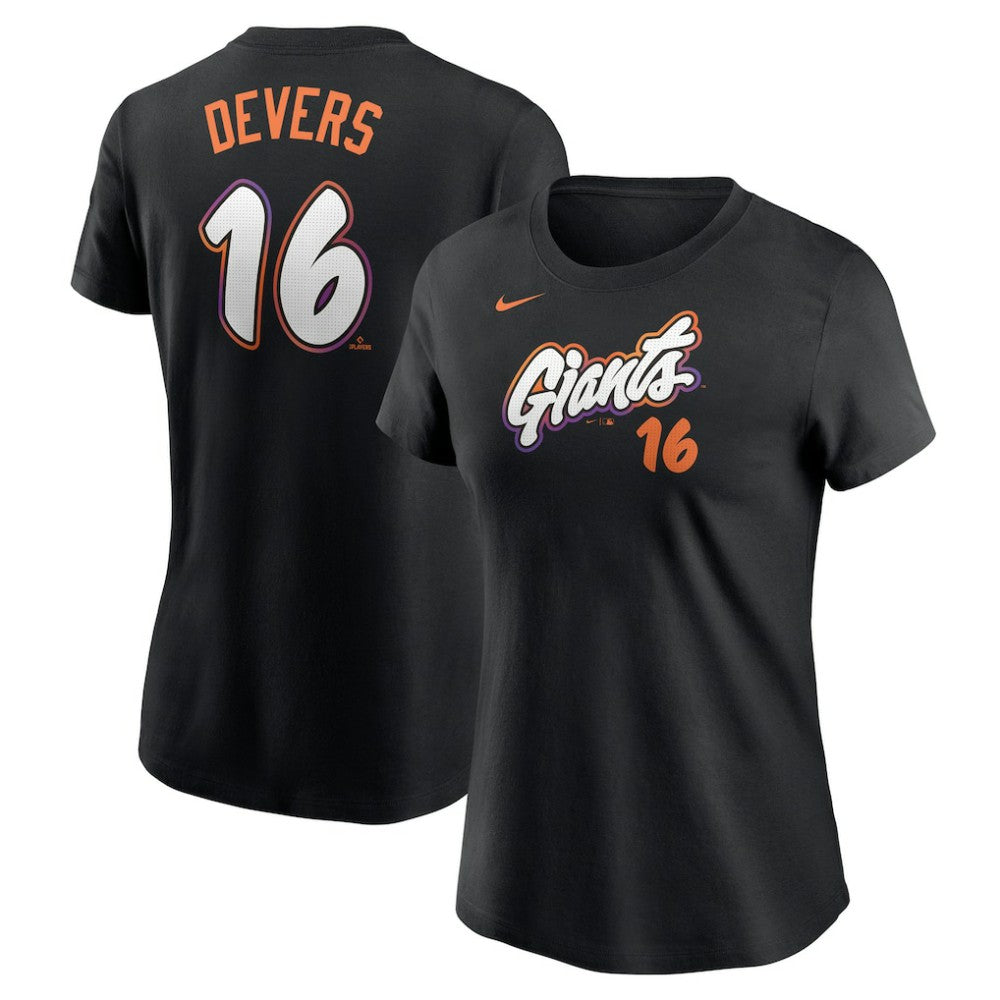 MLB Rafael Devers San Francisco Giants Nike Women's 2025 City Connect Fuse Name & Number T-Shirt