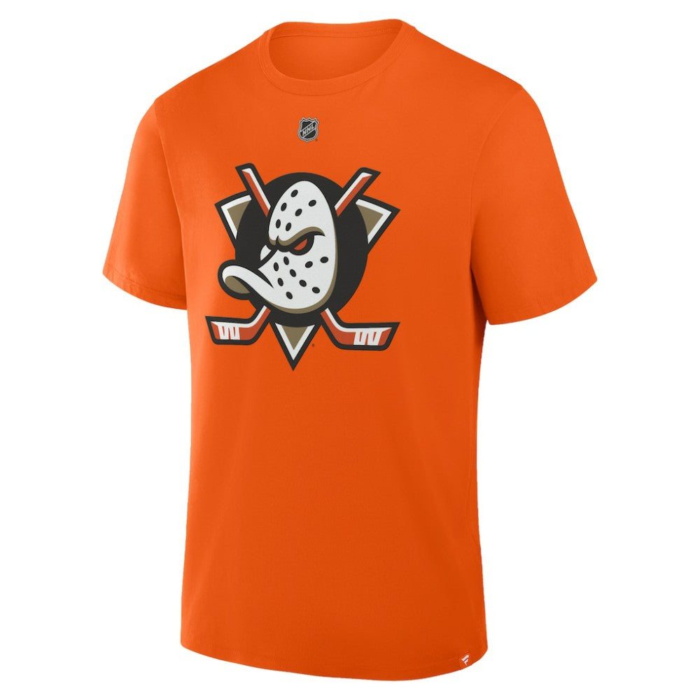 NHL Orange Chris Kreider Anaheim Ducks Fanatics Authentic Stack Name & Number T-Shirt