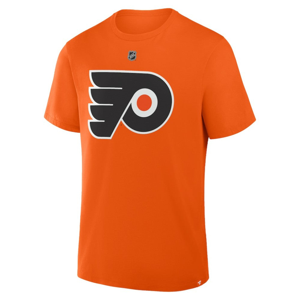 NHL Orange Trevor Zegras Philadelphia Flyers Fanatics Authentic Stack Name & Number T-Shirt