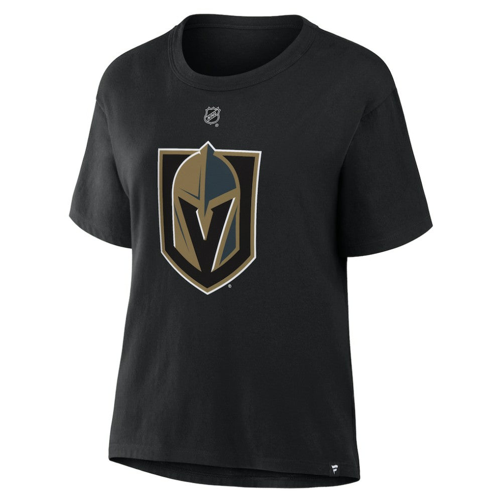 NHL Black Mitch Marner Vegas Golden Knights Fanatics Women's Authentic Stack Name & Number T-Shirt