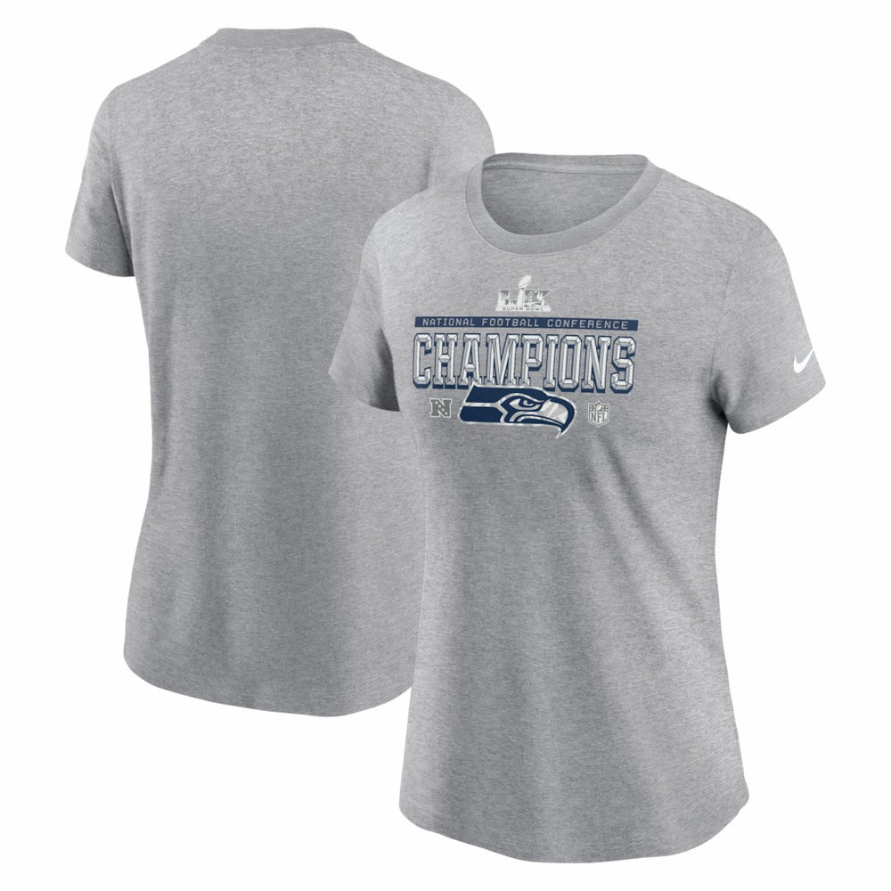 Women's 2025 NFC Champions Locker Room Trophy Collection T-Shirt - Seattle Seahawks