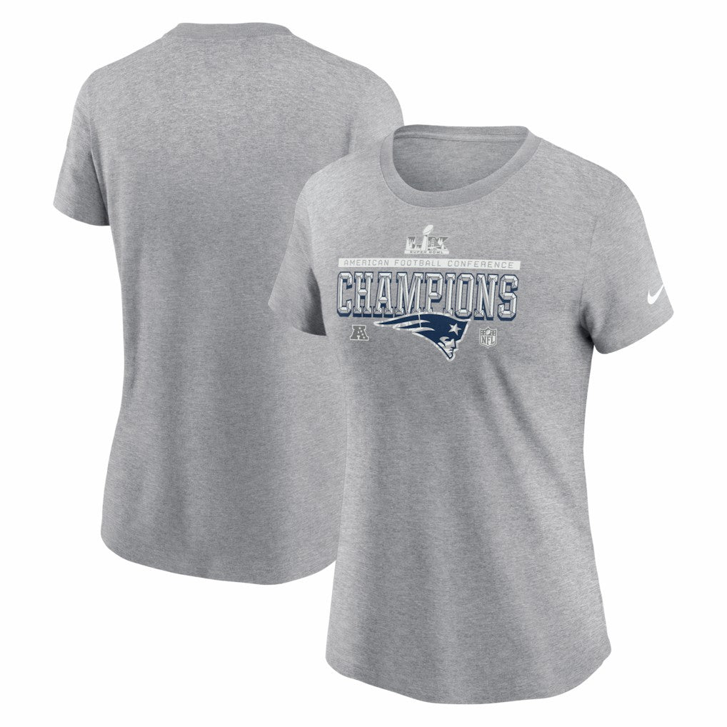 Women's 2025 AFC Champions Locker Room Trophy Collection T-Shirt - New England Patriots