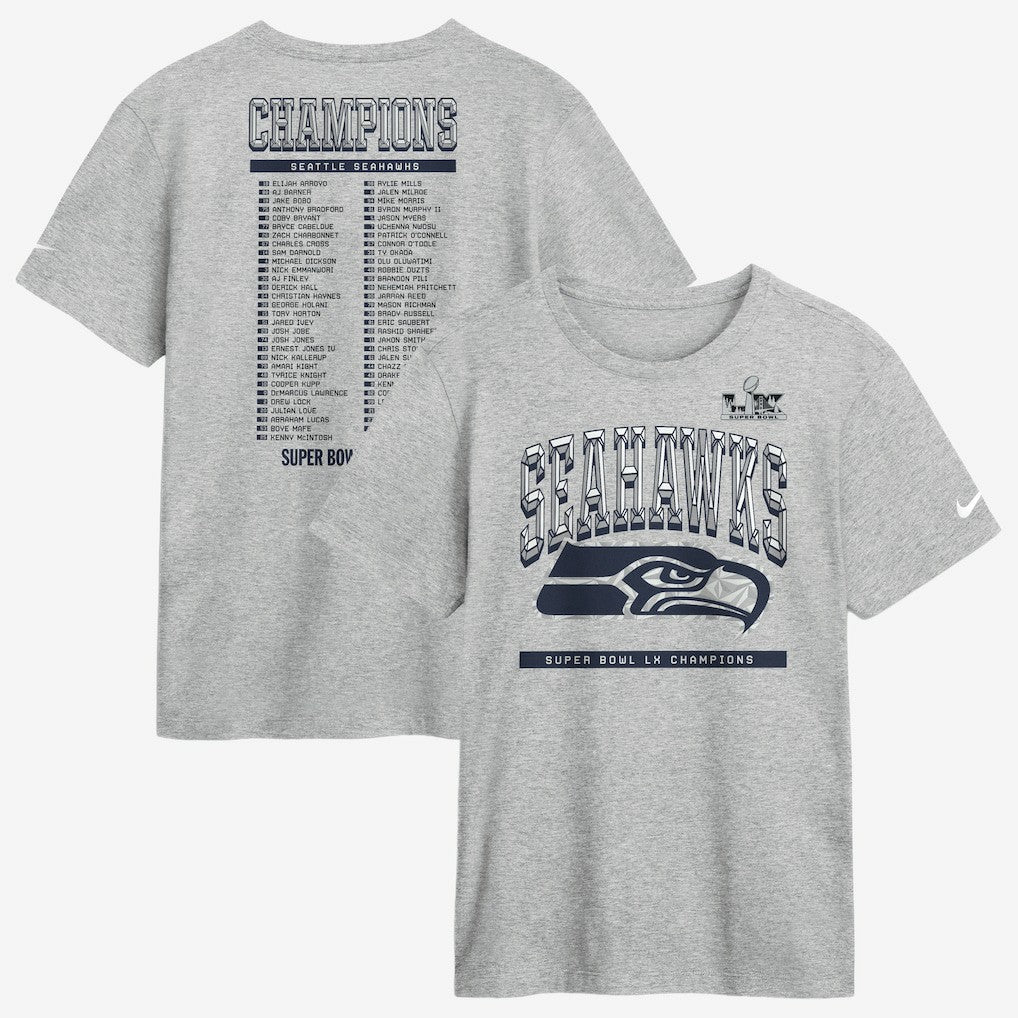 Super Bowl LX Champions Ice Classic Roster T-Shirt - Seattle Seahawks