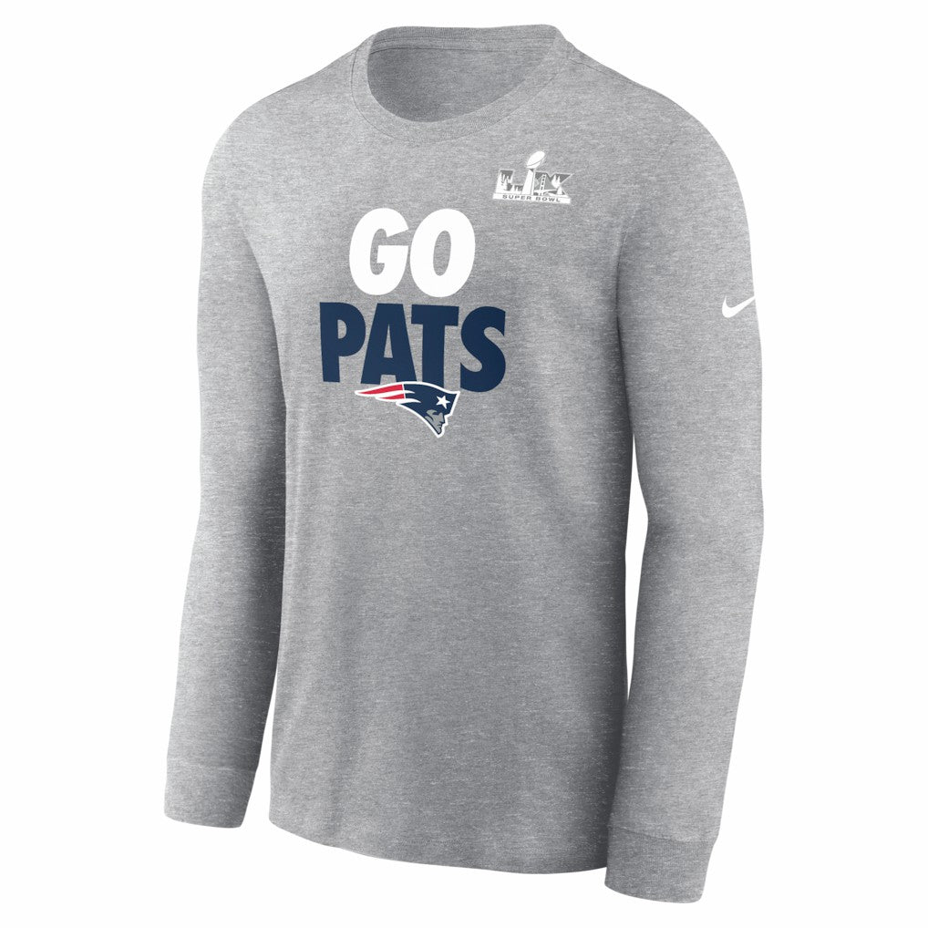 Super Bowl LX Fast As Fast Gets Long Sleeve T-Shirt - New England Patriots