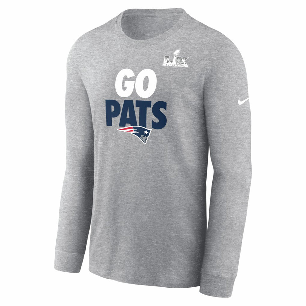 Super Bowl LX Fast As Fast Gets Long Sleeve T-Shirt - New England Patriots
