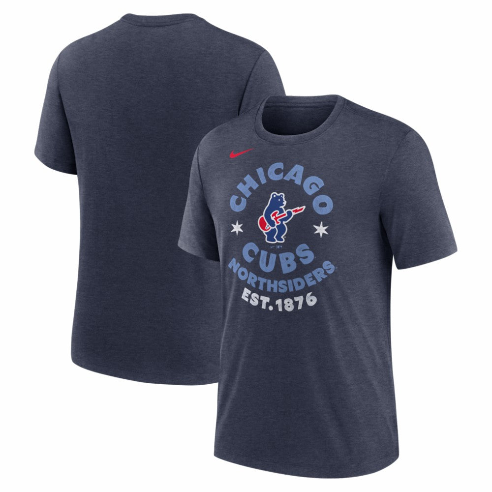MLB Chicago Cubs Nike Electric Bear Tri-Blend T-Shirt