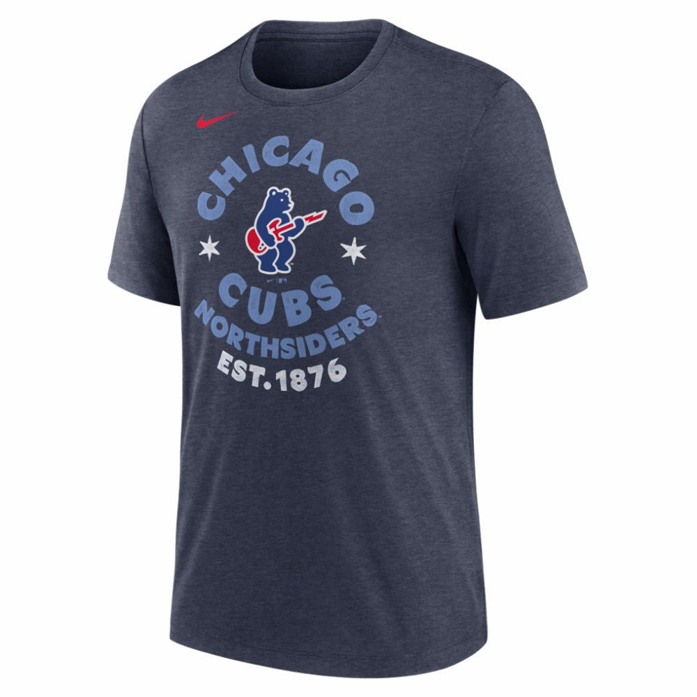 MLB Chicago Cubs Nike Electric Bear Tri-Blend T-Shirt