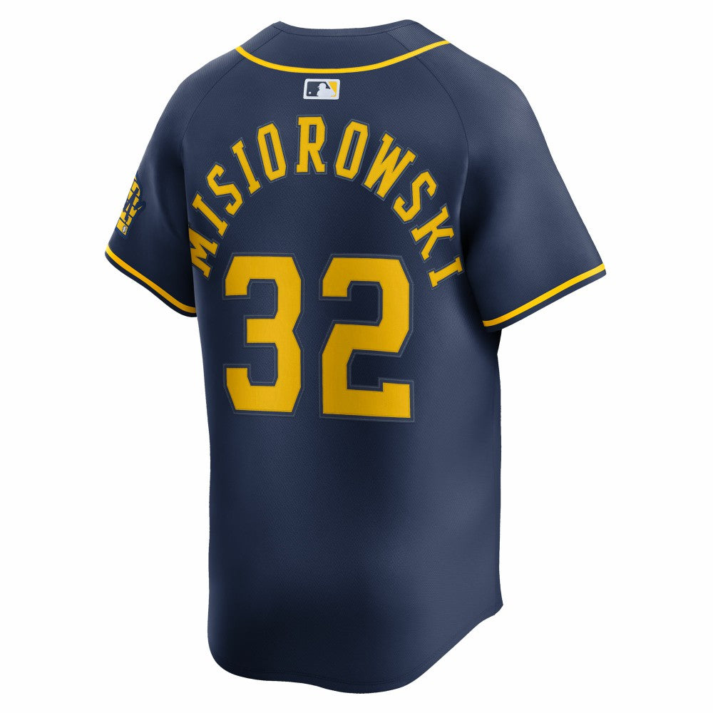 MLB Jacob Misiorowski Milwaukee Brewers Nike Alternate Limited Jersey