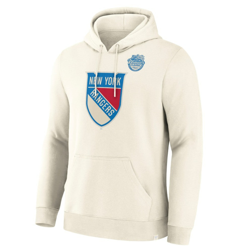 NHL Cream New York Rangers Fanatics 2026 NHL Winter Classic Pullover Hoodie