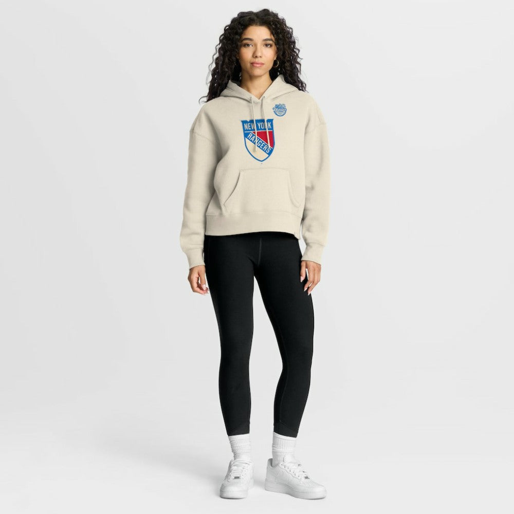 NHL Cream New York Rangers Fanatics Women's 2026 NHL Winter Classic Hoodie