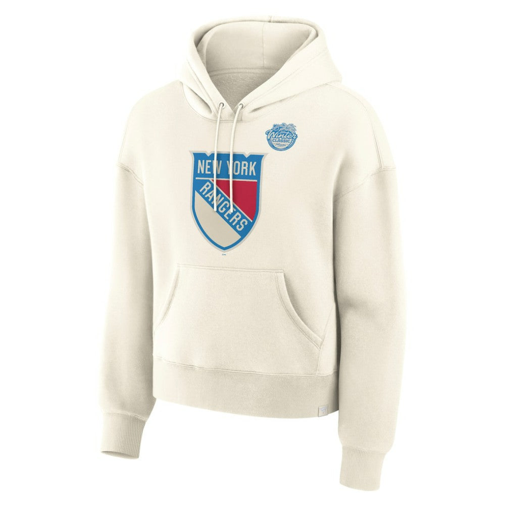 NHL Cream New York Rangers Fanatics Women's 2026 NHL Winter Classic Hoodie
