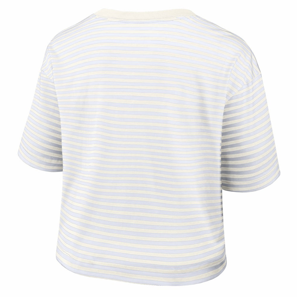 Women's Striped Cropped T-Shirt - Philadelphia Eagles