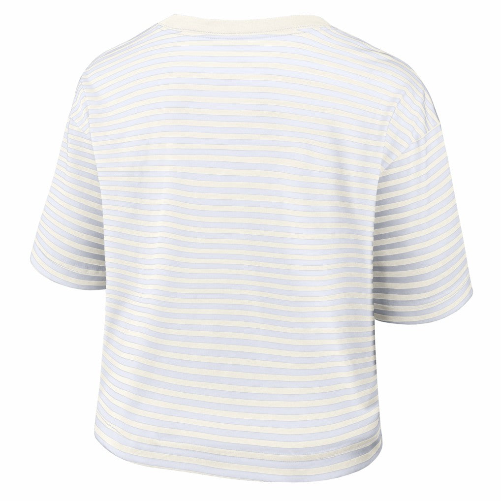 Women's Striped Cropped T-Shirt - Washington Commanders