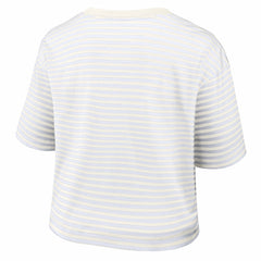 Women's Striped Cropped T-Shirt - Washington Commanders