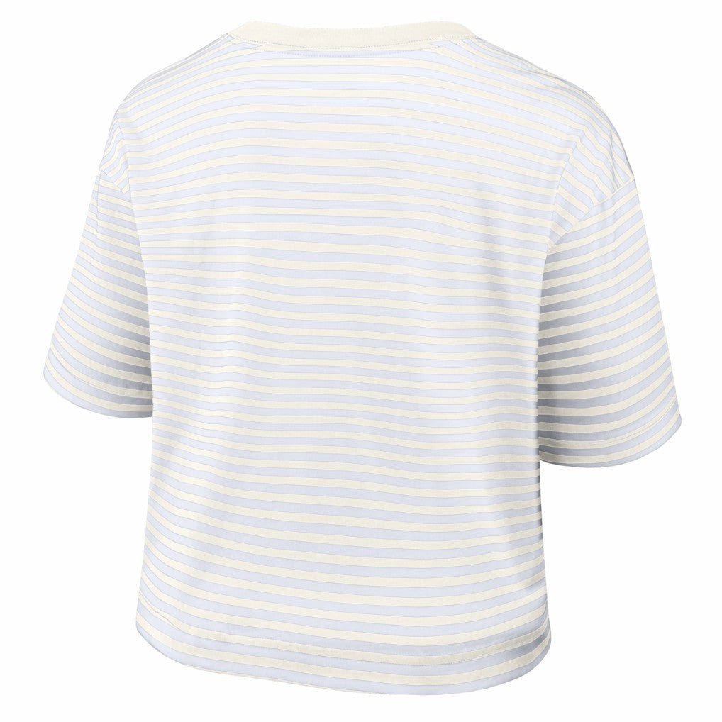 Women's Striped Cropped T-Shirt - Kansas City Chiefs