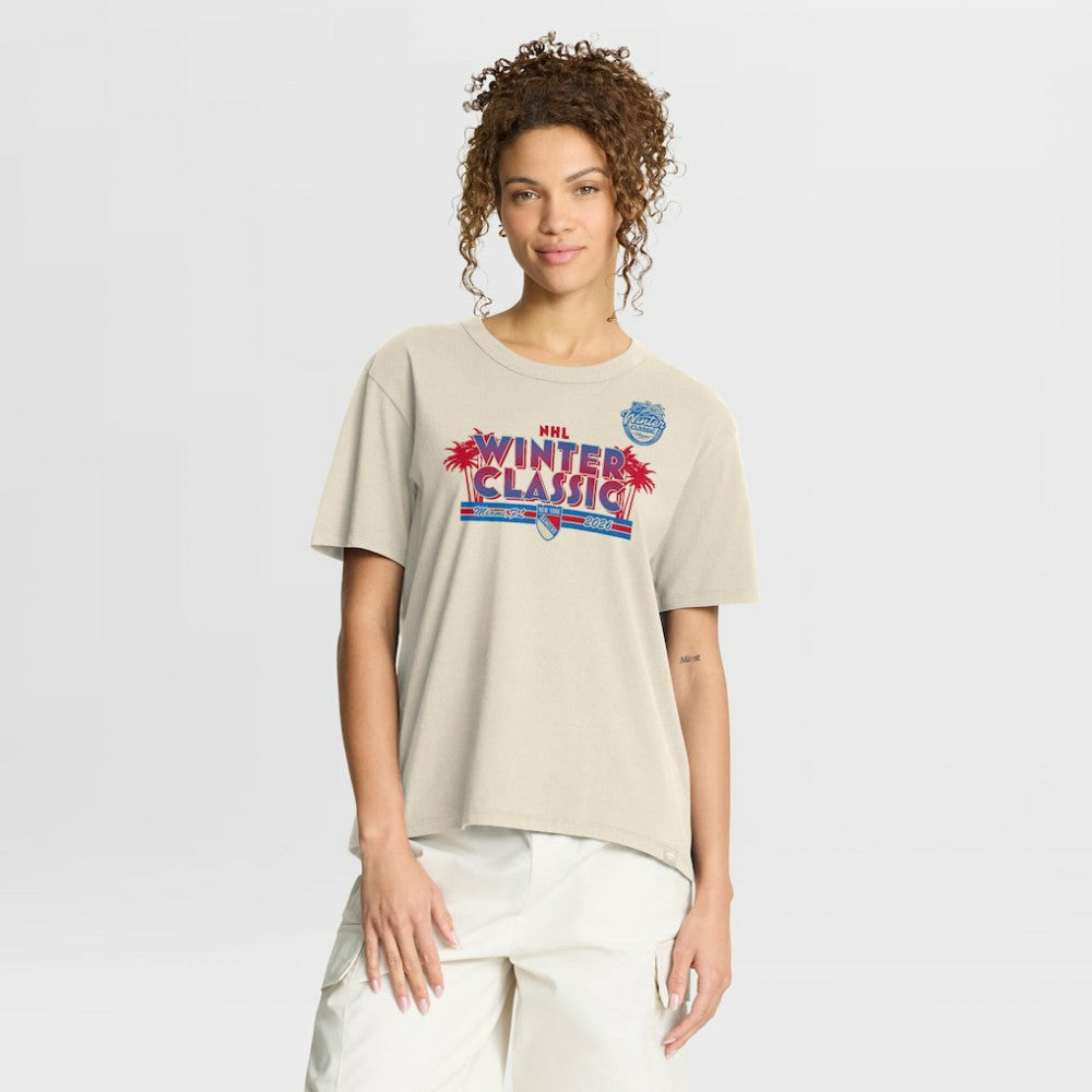 NHL Cream New York Rangers Fanatics Women's 2026 NHL Winter Classic T-Shirt
