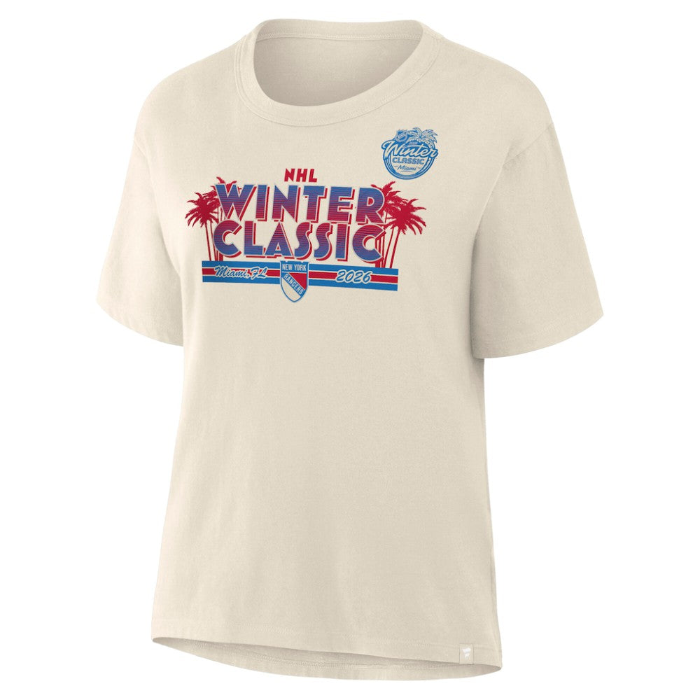 NHL Cream New York Rangers Fanatics Women's 2026 NHL Winter Classic T-Shirt