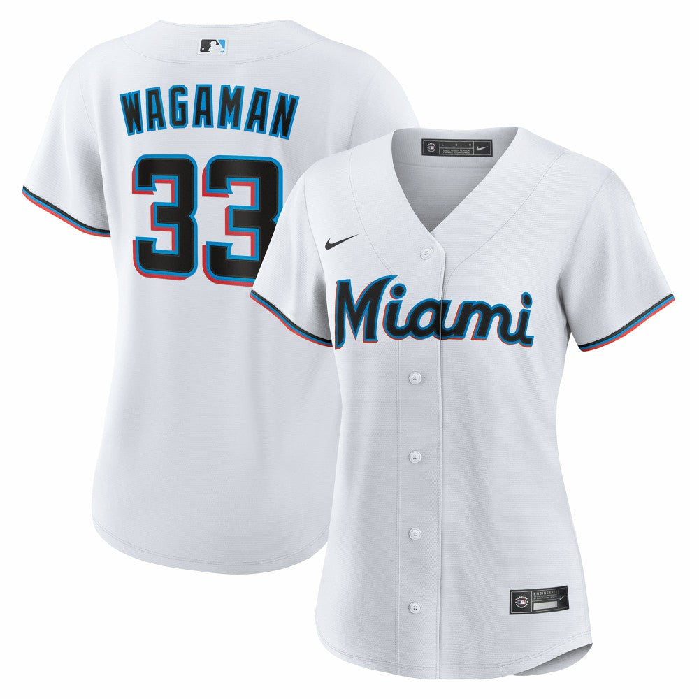 MLB Eric Wagaman Miami Marlins Nike Women's Home Replica Jersey