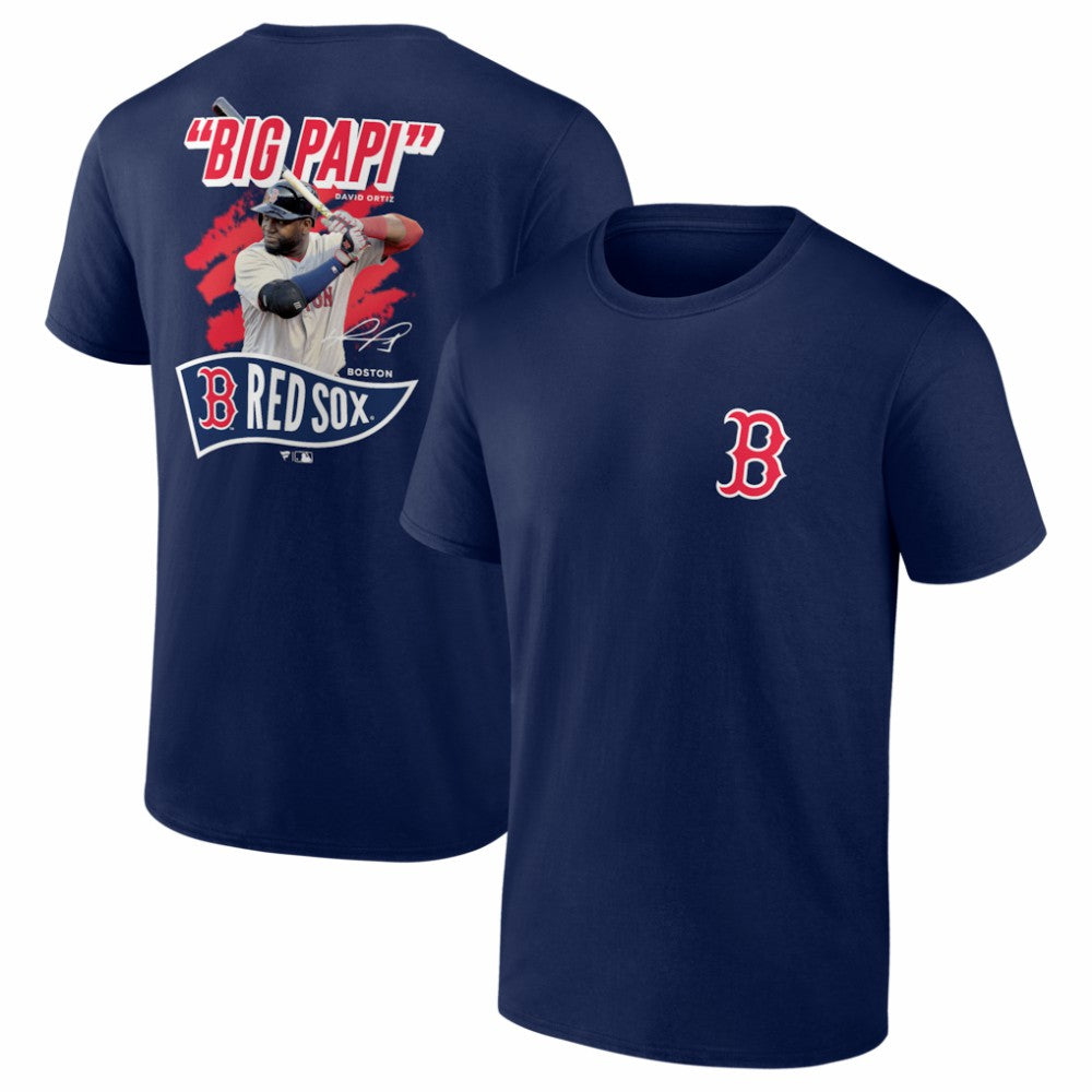 MLB David Ortiz Boston Red Sox Fanatics Retired Player Nickname Name & Number T-Shirt