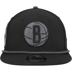 NBA Brooklyn Nets Back Laurels 9FIFTY Snapback Hat