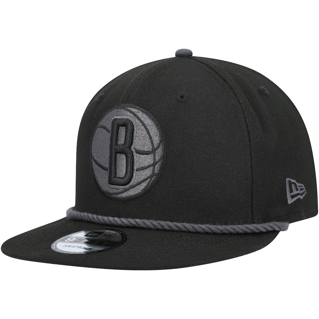 NBA Brooklyn Nets Back Laurels 9FIFTY Snapback Hat