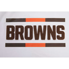 Pro Standard Women's New Helmet Capsule Cropped T-Shirt - Cleveland Browns