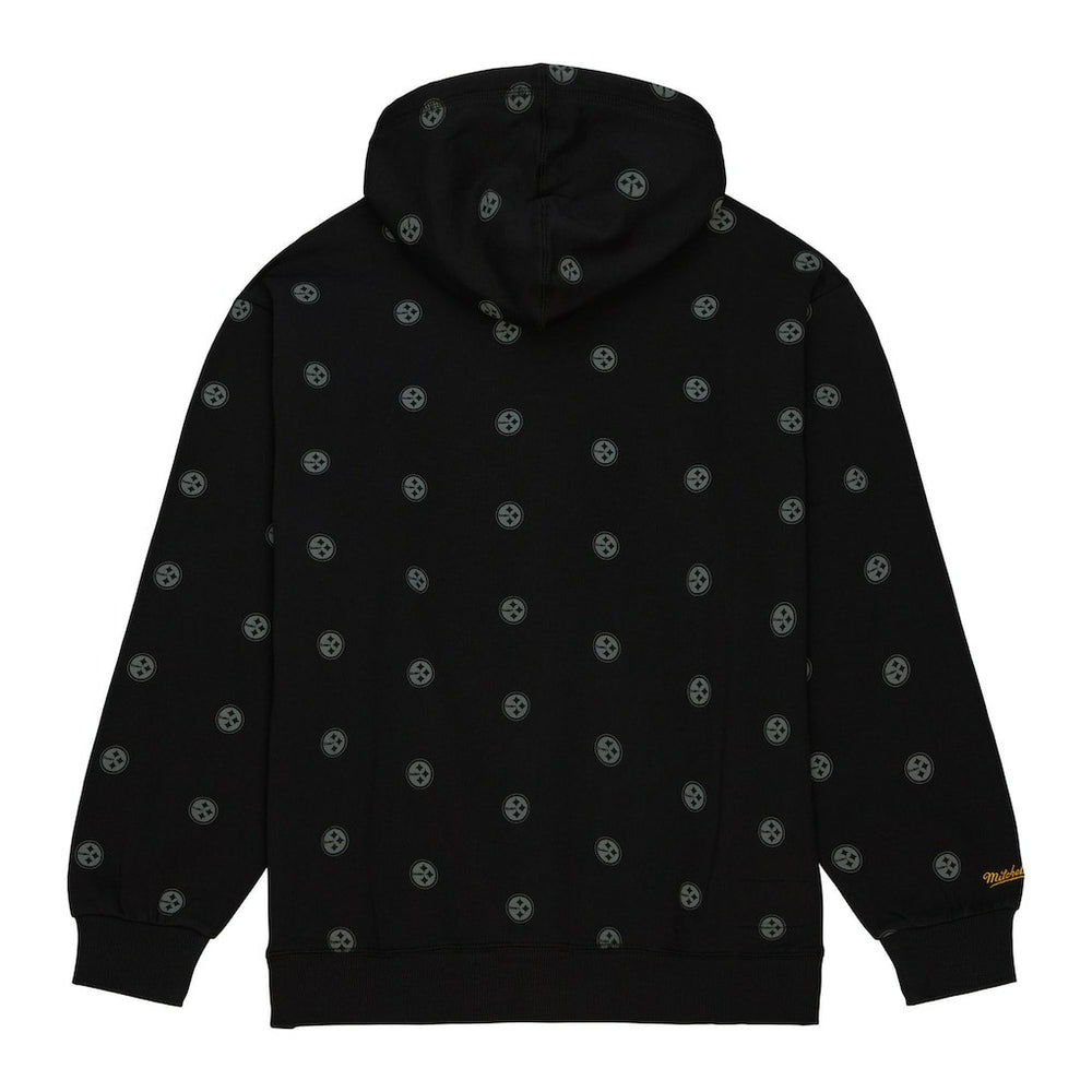 Allover Print Fleece Pullover Hoodie - Pittsburgh Steelers