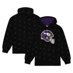 Allover Print Fleece Pullover Hoodie - Minnesota Vikings