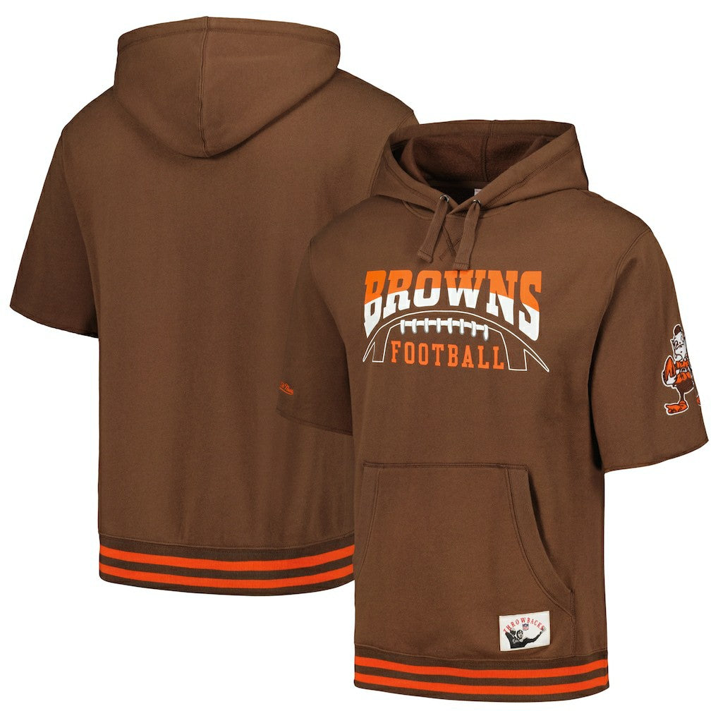 Pre-Game Short Sleeve Pullover Hoodie - Cleveland Browns