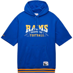 Pre-Game Short Sleeve Pullover Hoodie - Los Angeles Rams
