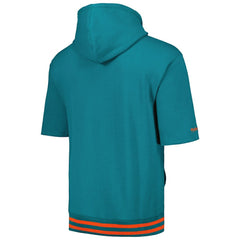 Pre-Game Short Sleeve Pullover Hoodie - Miami Dolphins