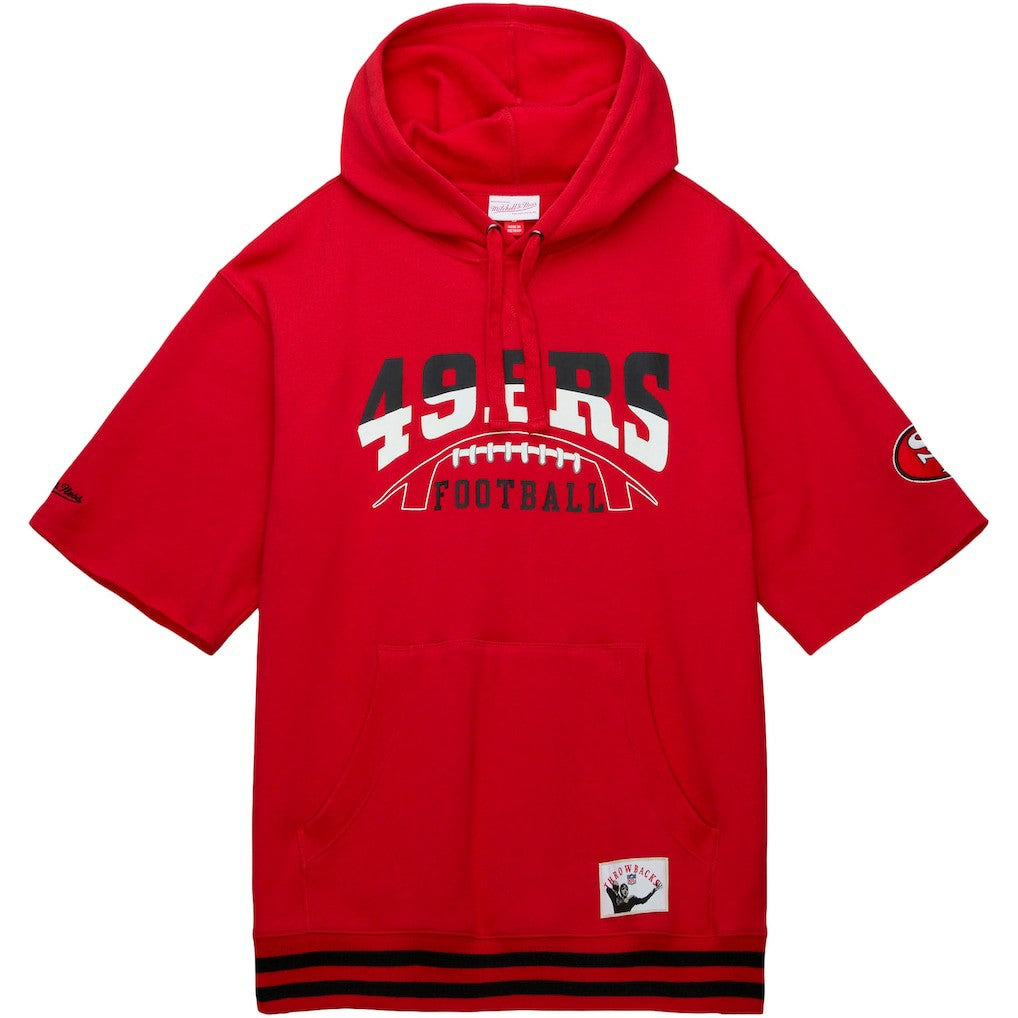 Pre-Game Short Sleeve Pullover Hoodie - San Francisco 49ers
