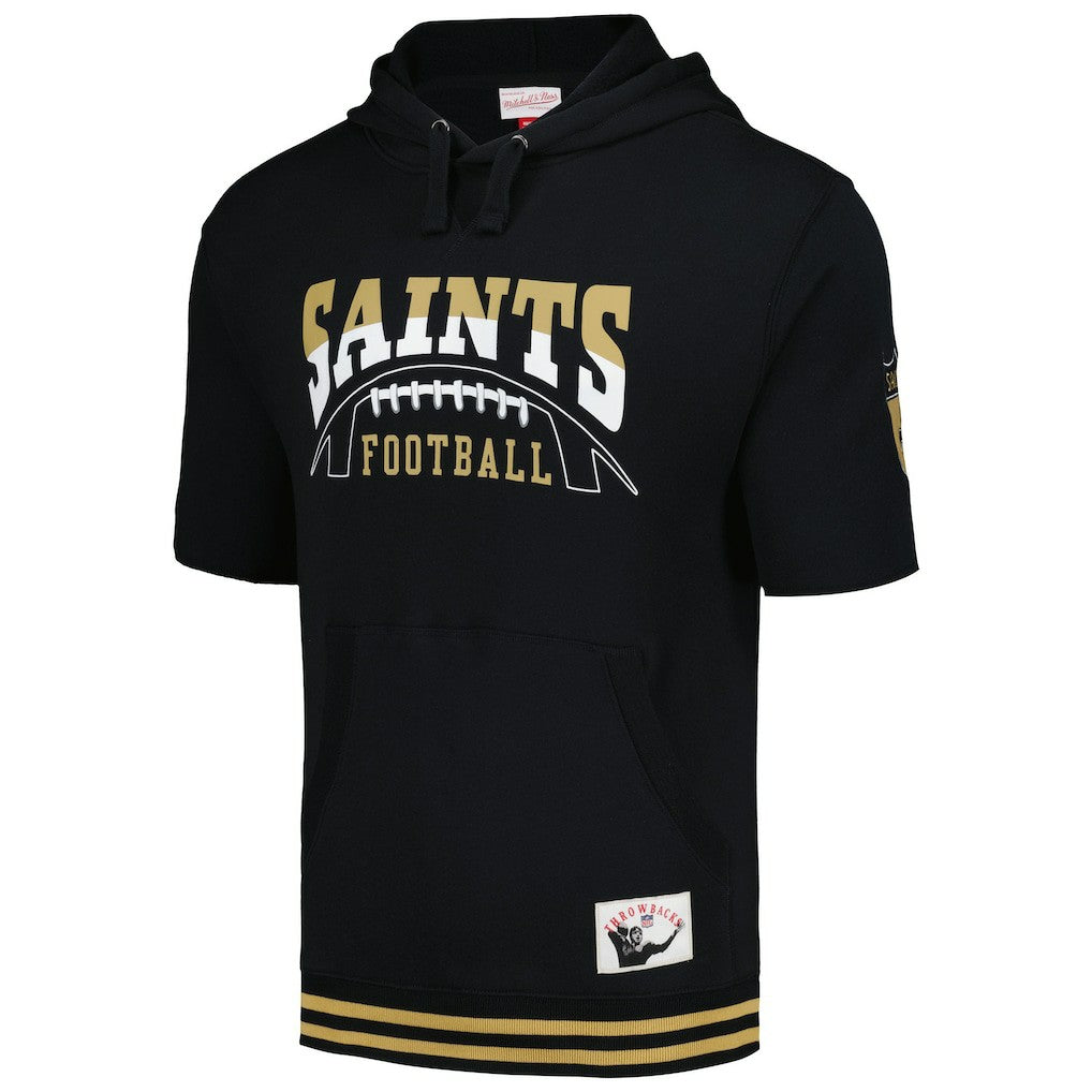 Pre-Game Short Sleeve Pullover Hoodie - New Orleans Saints