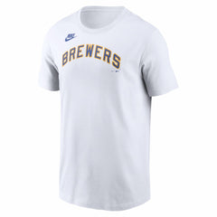 MLB Milwaukee Brewers Nike Cooperstown Collection Wordmark T-Shirt