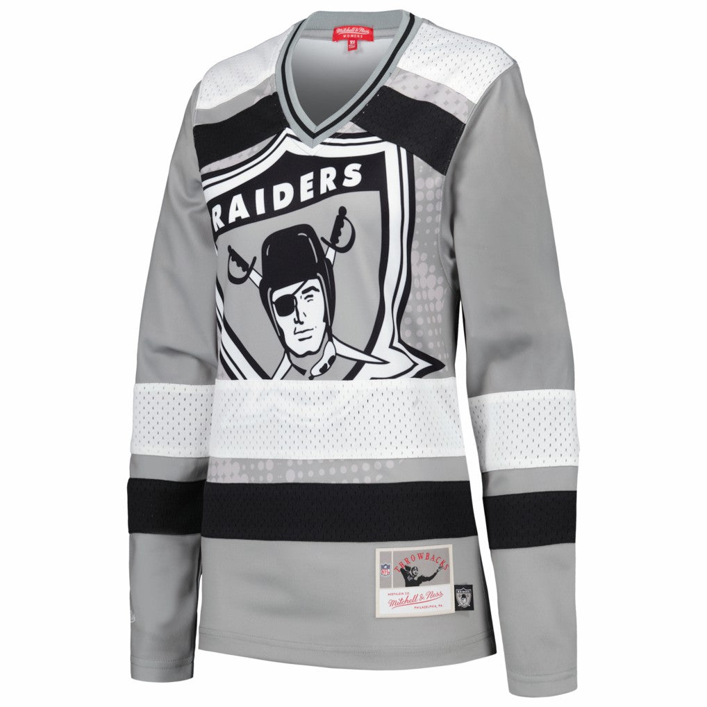 Women's Big Face 7.0 Long Sleeve Jersey T-Shirt - Las Vegas Raiders