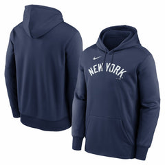 MLB New York Yankees Nike Primary Wordmark Therma Hoodie