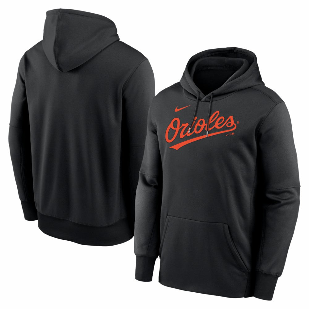 MLB Baltimore Orioles Nike Primary Wordmark Therma Hoodie