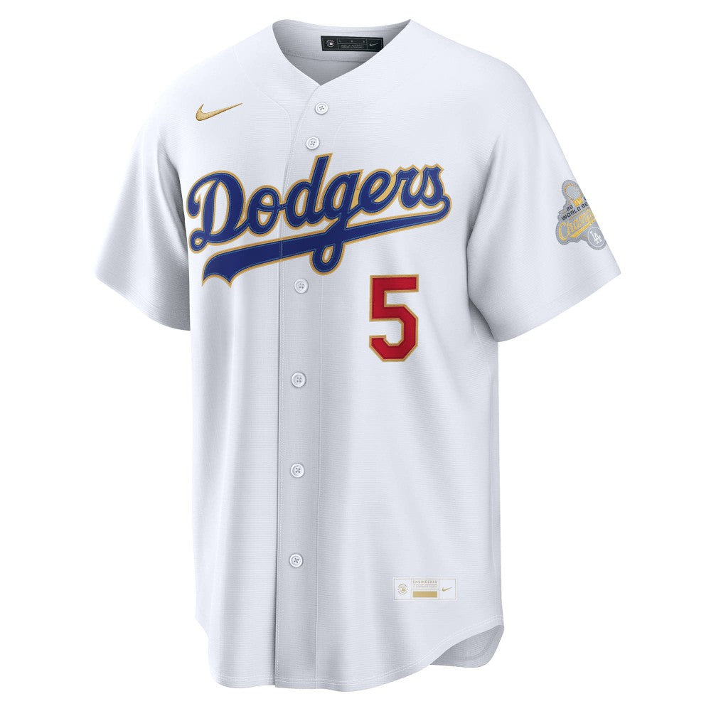 MLB Freddie Freeman Los Angeles Dodgers Nike 2026 Gold Collection Stadium Jersey