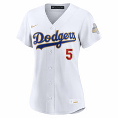 MLB Freddie Freeman Los Angeles Dodgers Nike Women's 2026 Gold Collection Stadium Jersey